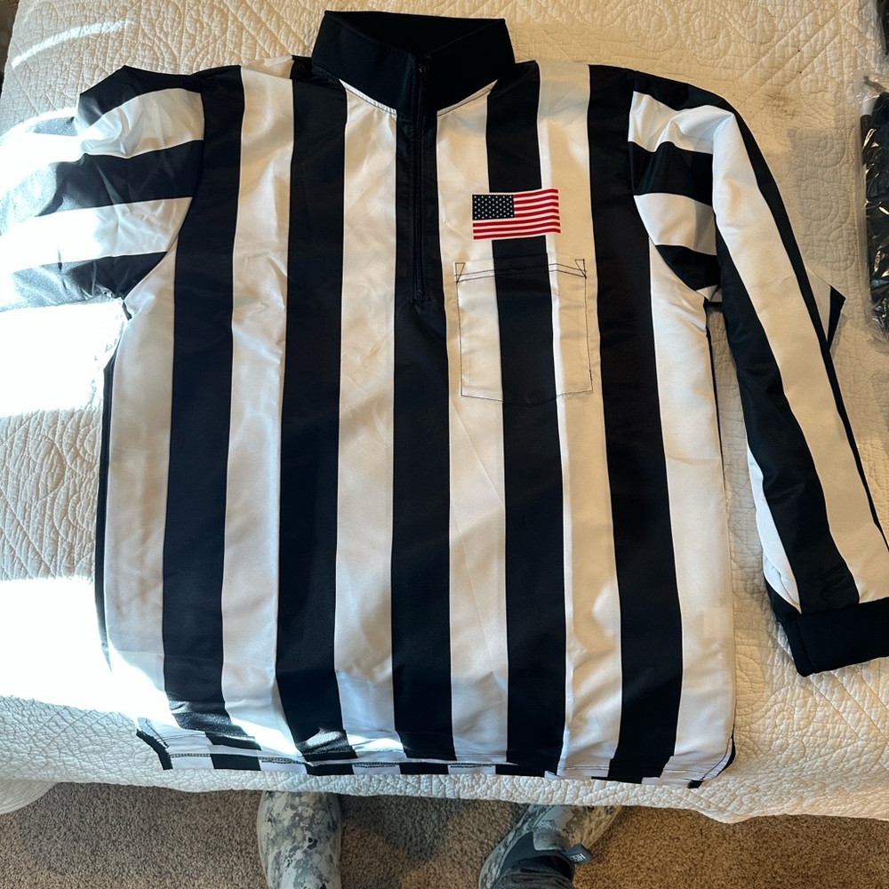 Smitty Dye Sublimated Custom Rain jacket with American Flag left Chest